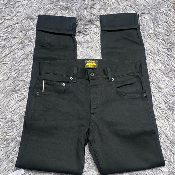 Men's Black Straight Jeans - Picture 1 of 10